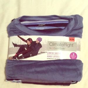Cuddl Duds 2 pc Top & Leggings Set ClimateRight